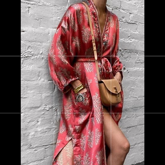 ZARA sold out printed Kimono XS - Picture 1 of 6